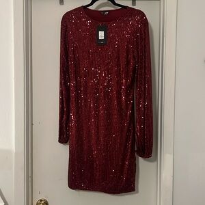 Brand new never worn size extra large with tags red sequin mini dress